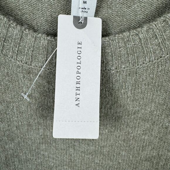 Daily Practice Anthropologie Dress Size Medium Green Knit Sweater Turtleneck NWT - Picture 4 of 11